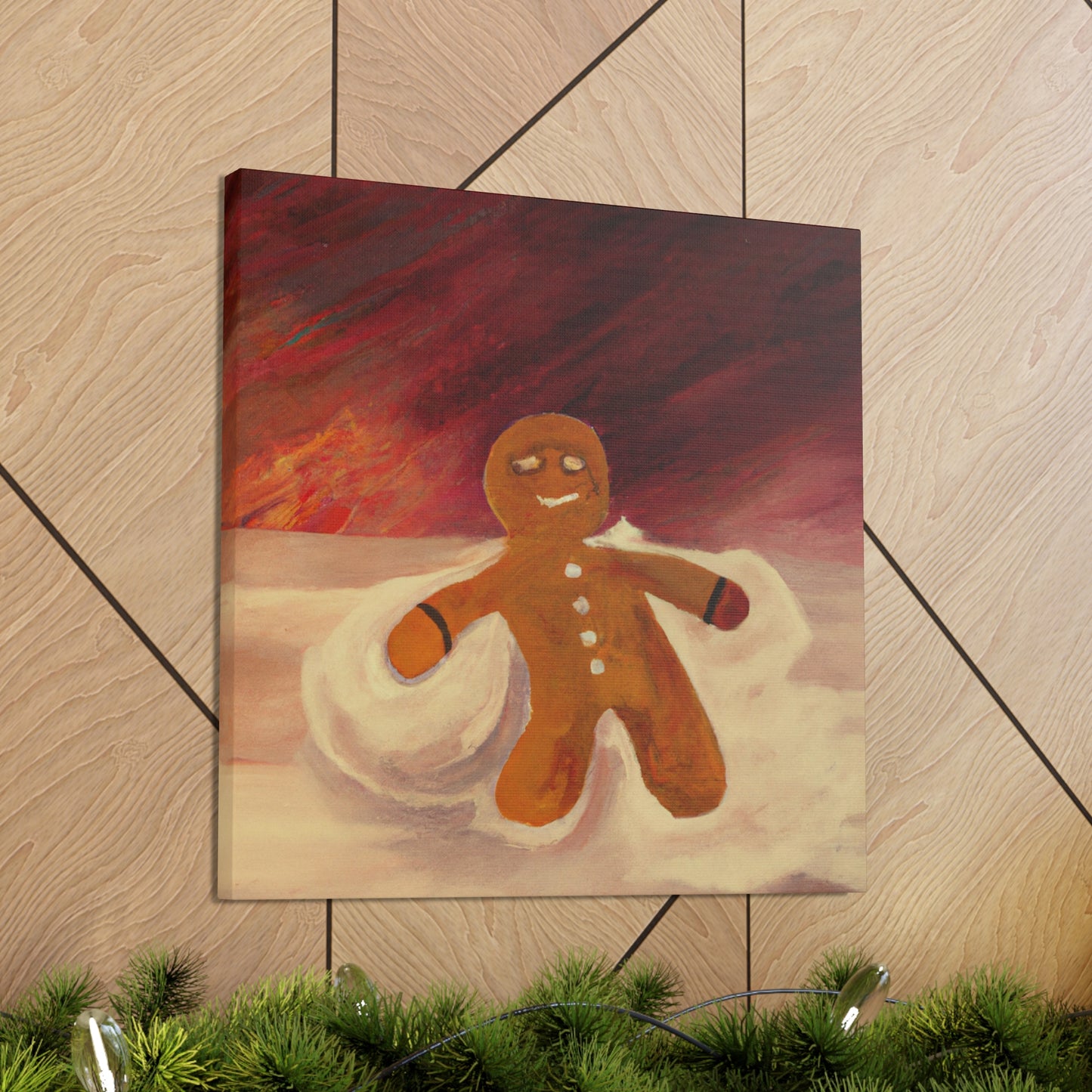 Gingerbread Man Dreamscape - Canvas