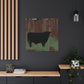 "Black Angus Reflection" - Canvas