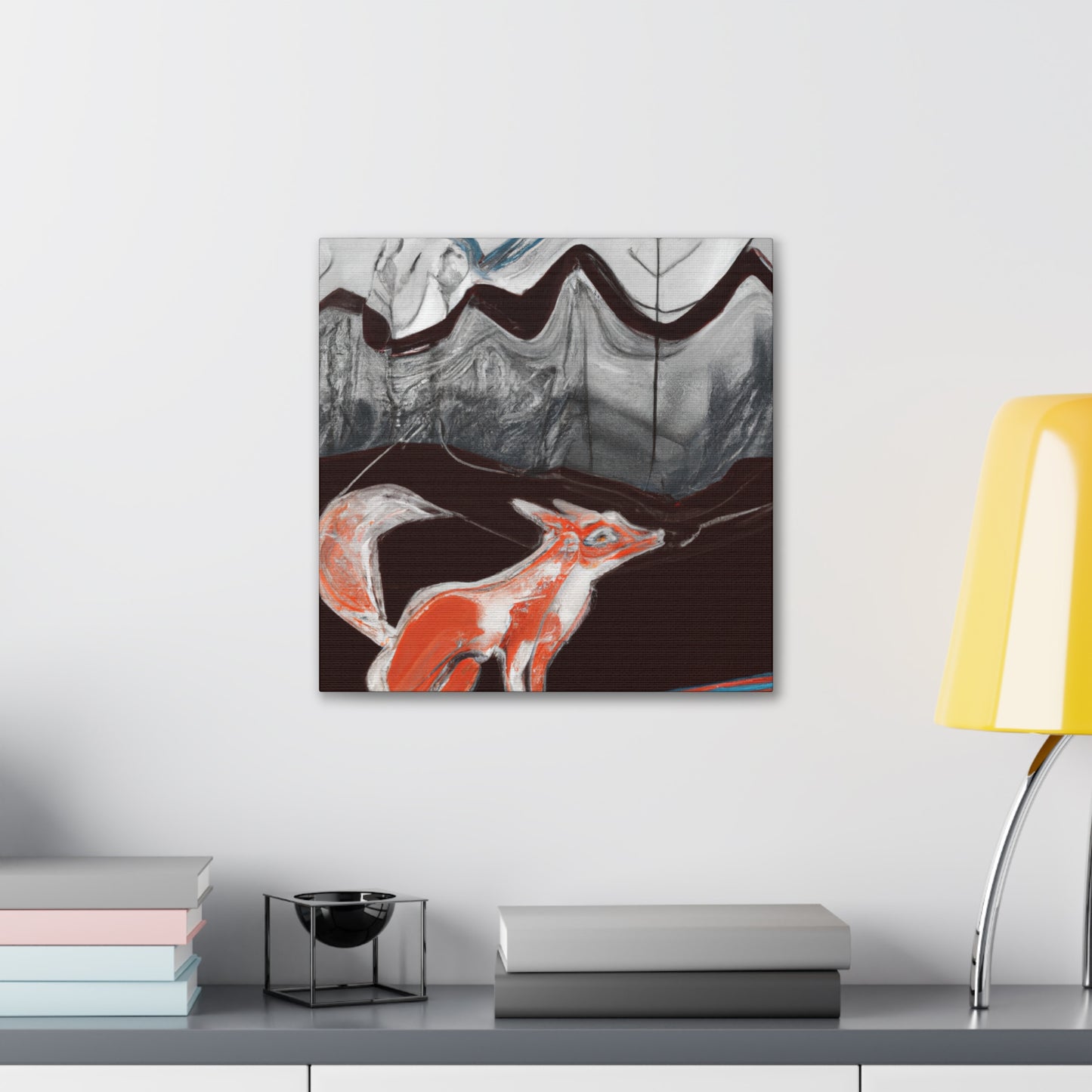 Fox in Reflection - Canvas