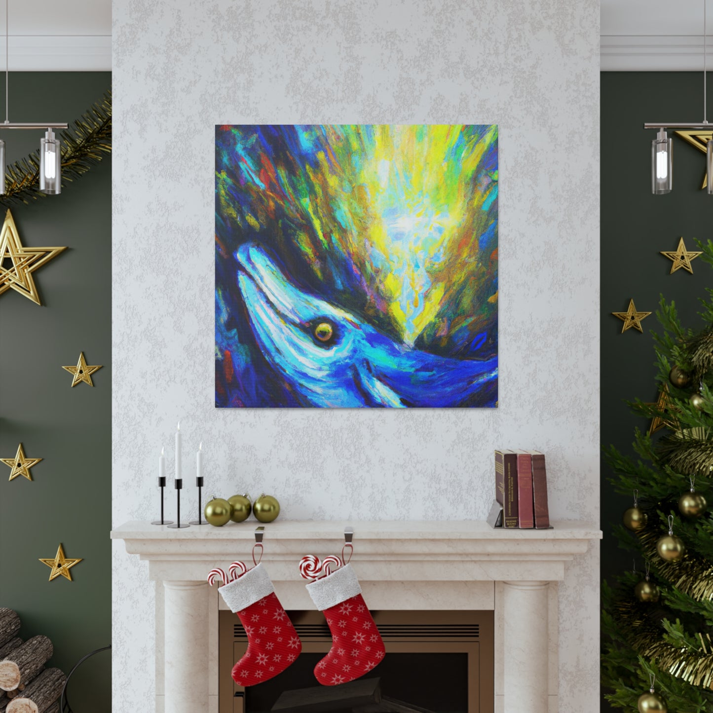 Whale Surrealism Dream - Canvas