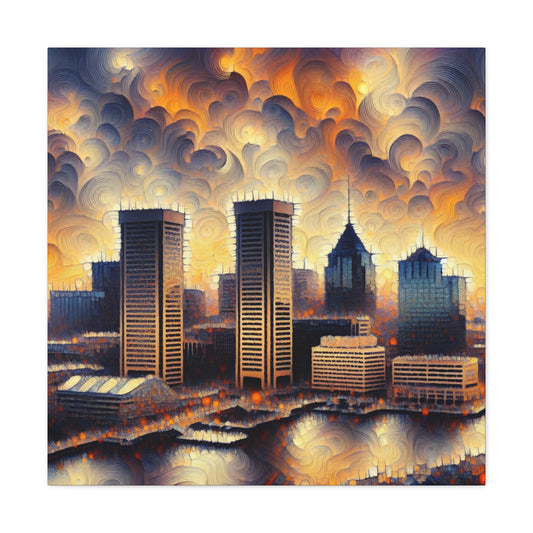 "Baltimore Abstracted Horizons" - Canvas