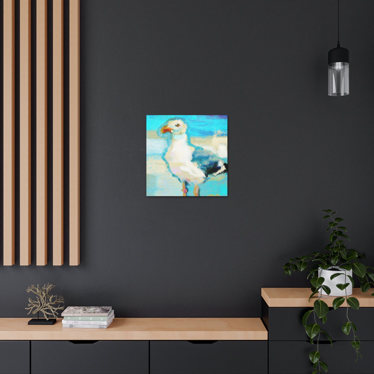 "Seagull In Flight" - Canvas