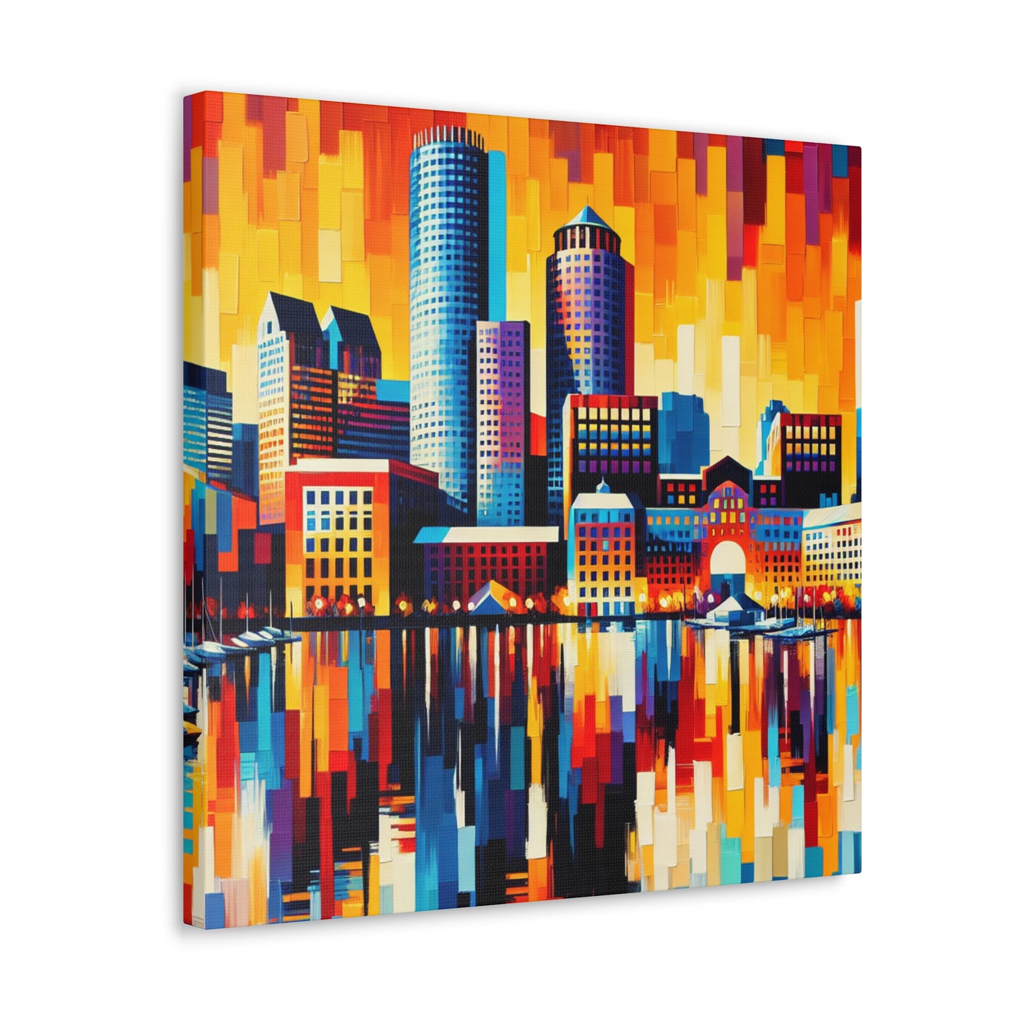 Harbor City Hues - Canvas