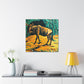 Wildebeests in Motion - Canvas