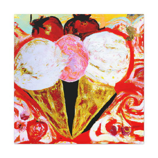 "Cones of Delightful Cream" - Canvas