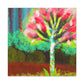 "Dogwood at Dusk Sky" - Canvas