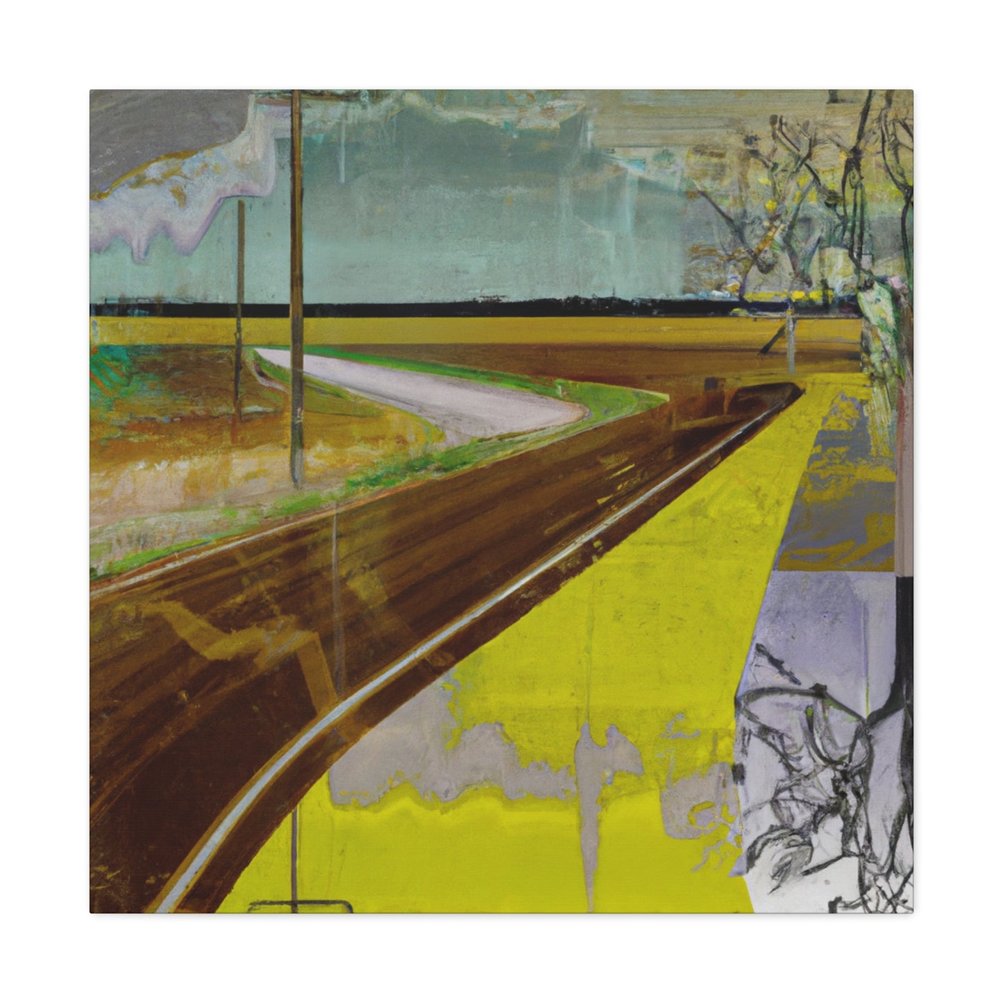 "Country Road Dreamscape" - Canvas