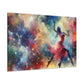 Rhythmic Twirls of Grace - Canvas