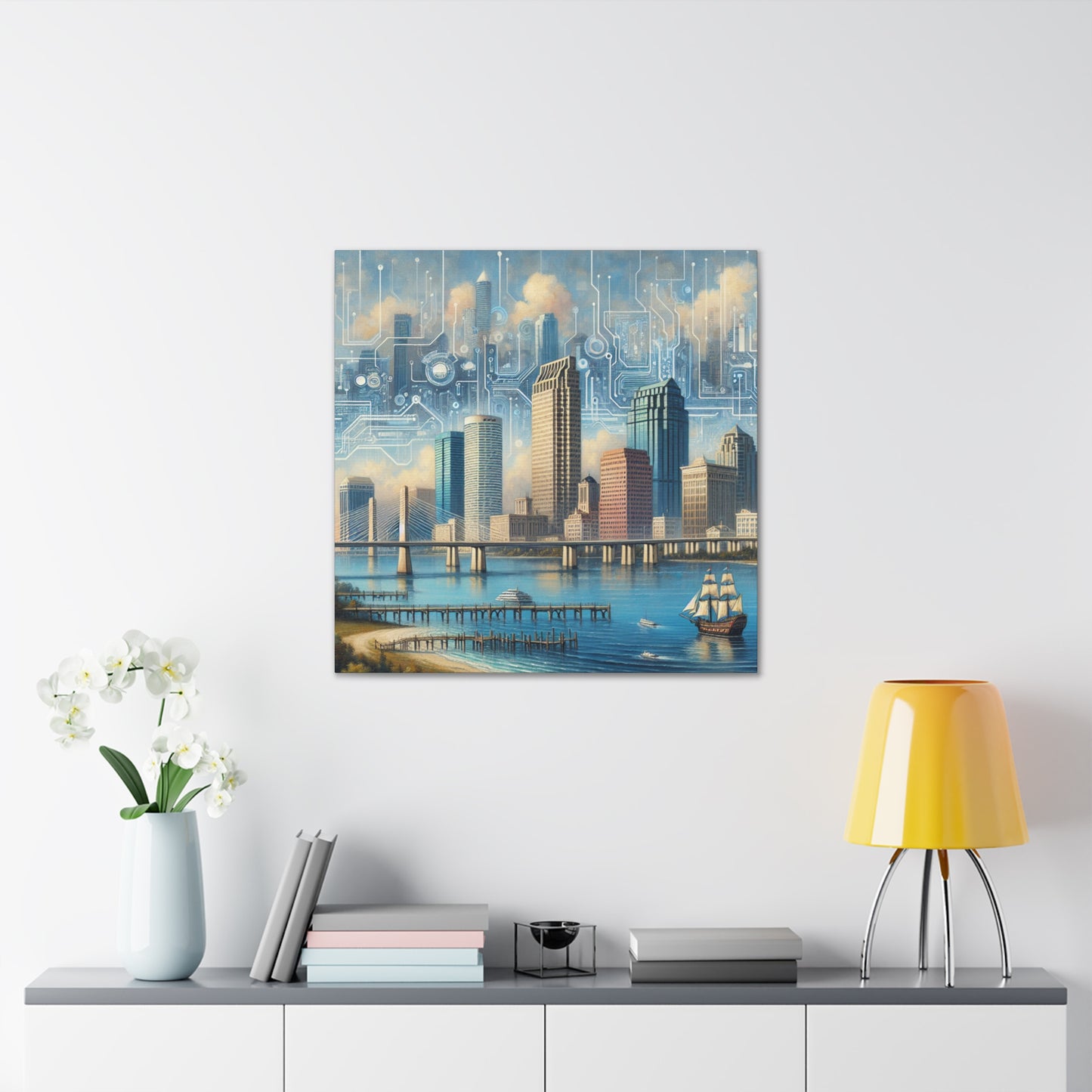 "Sunset Majesty in Tampa" - Canvas