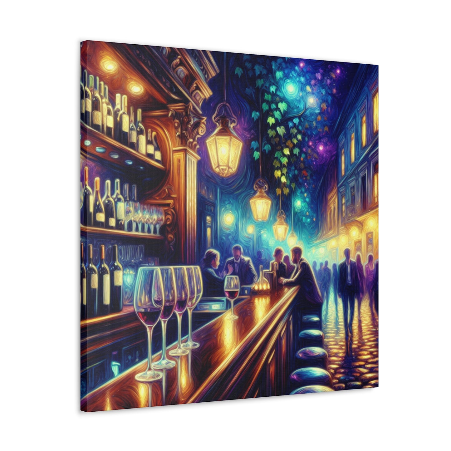 Vineyard Sunset Revelry - Canvas