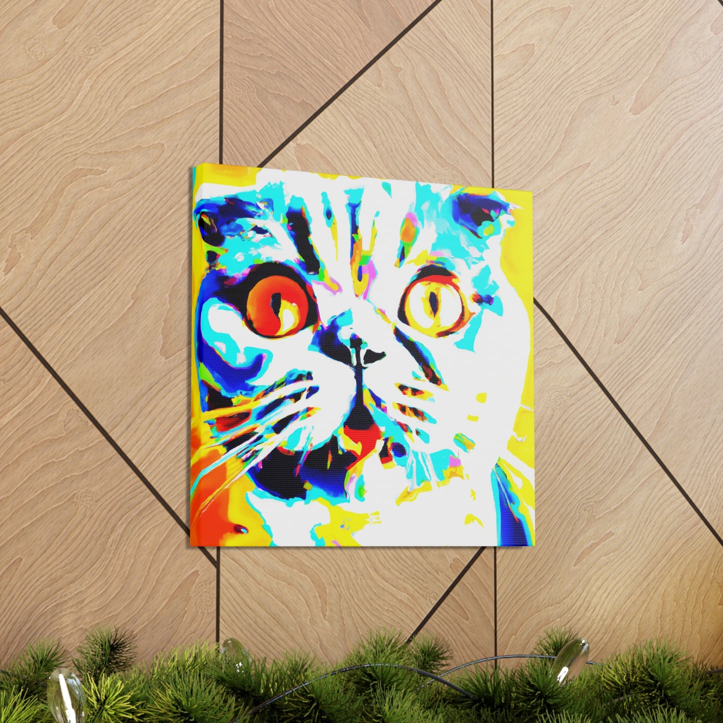 Scottish Fold Reflection - Canvas