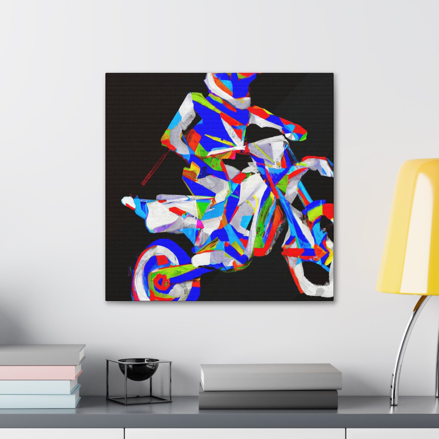 "Wheelies in Motocross" - Canvas