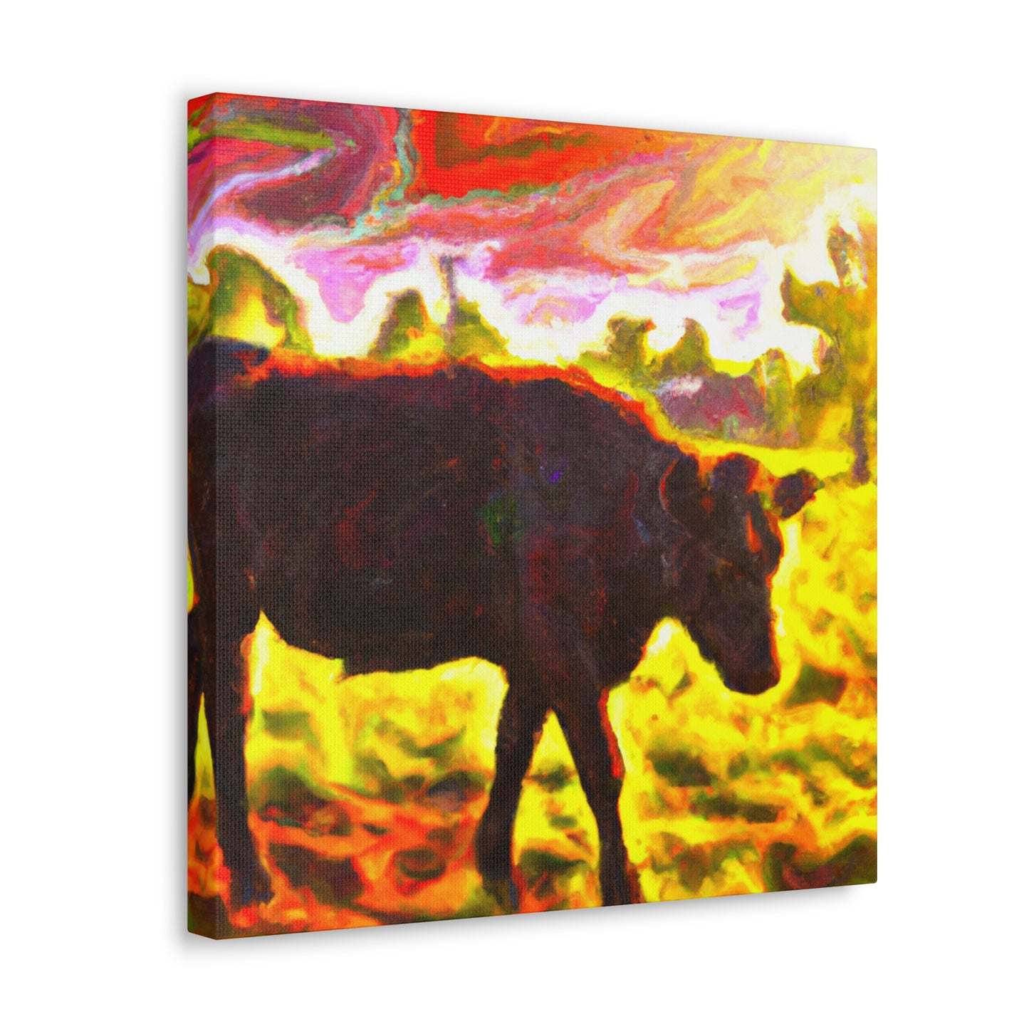 "Black Angus Majesty Unleashed" - Canvas