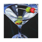 "Martini: Impact of Glass" - Canvas