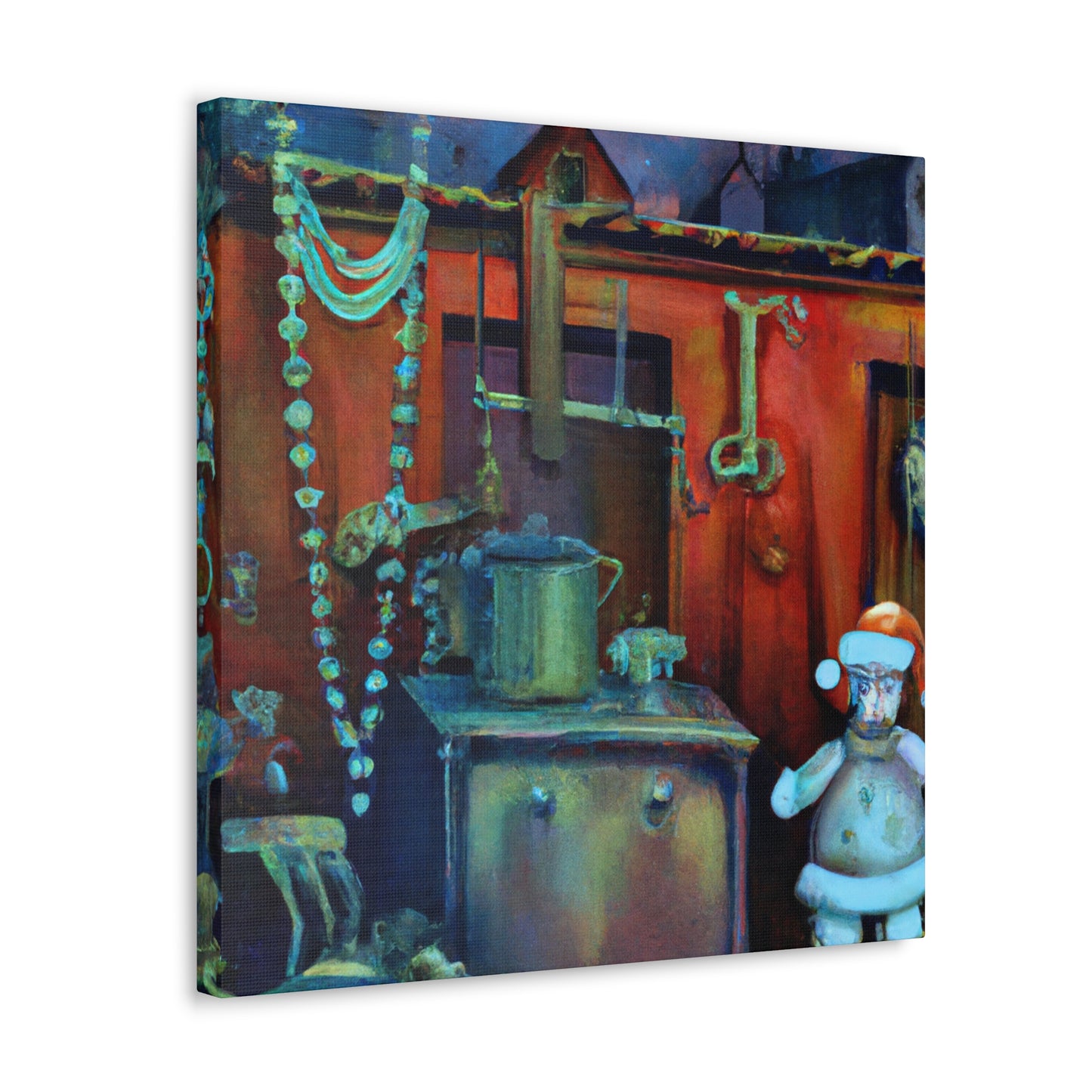 Santa's Surreal Workshop - Canvas