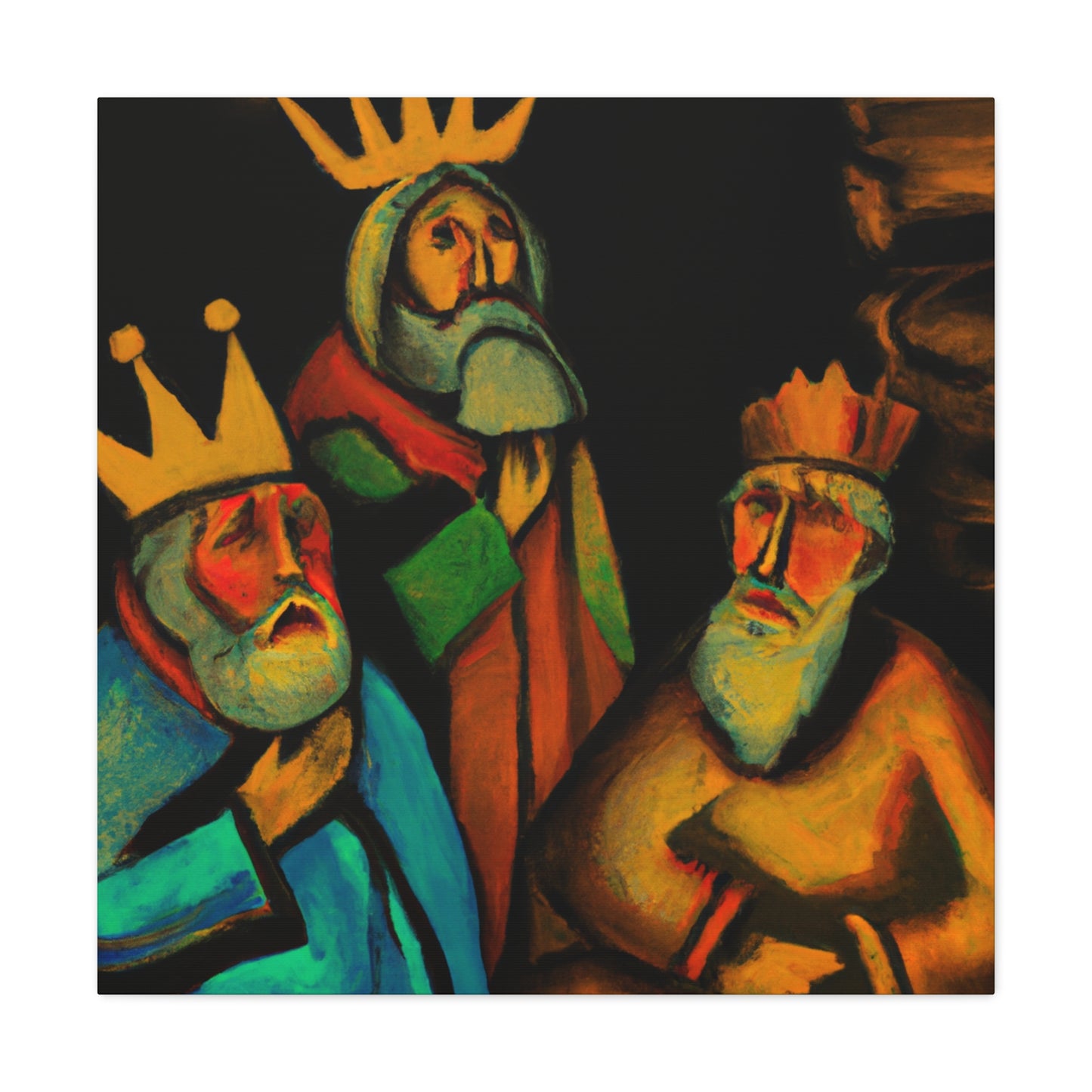 Wise Men Adoration. - Canvas