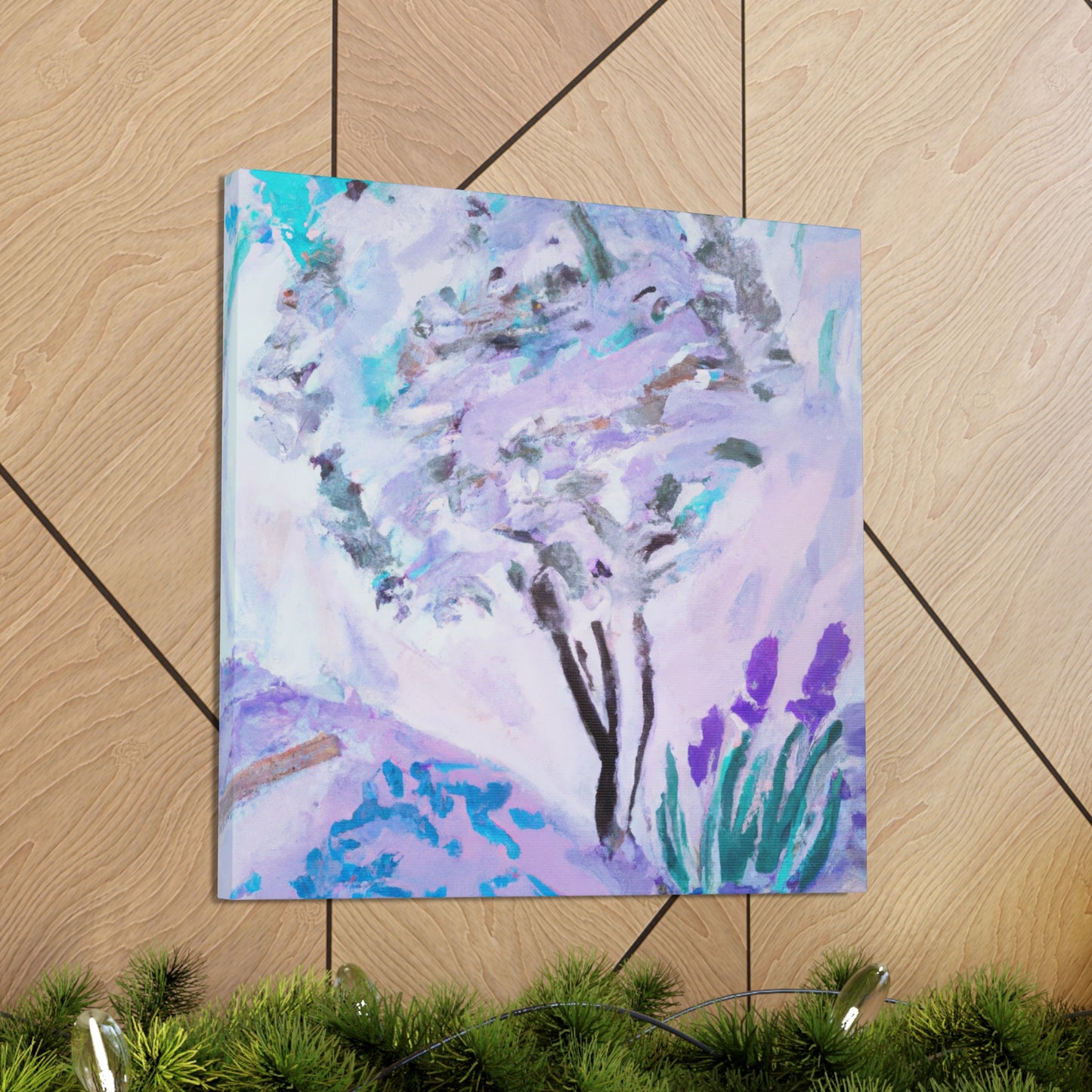 Lavender Reflections Ablaze - Canvas