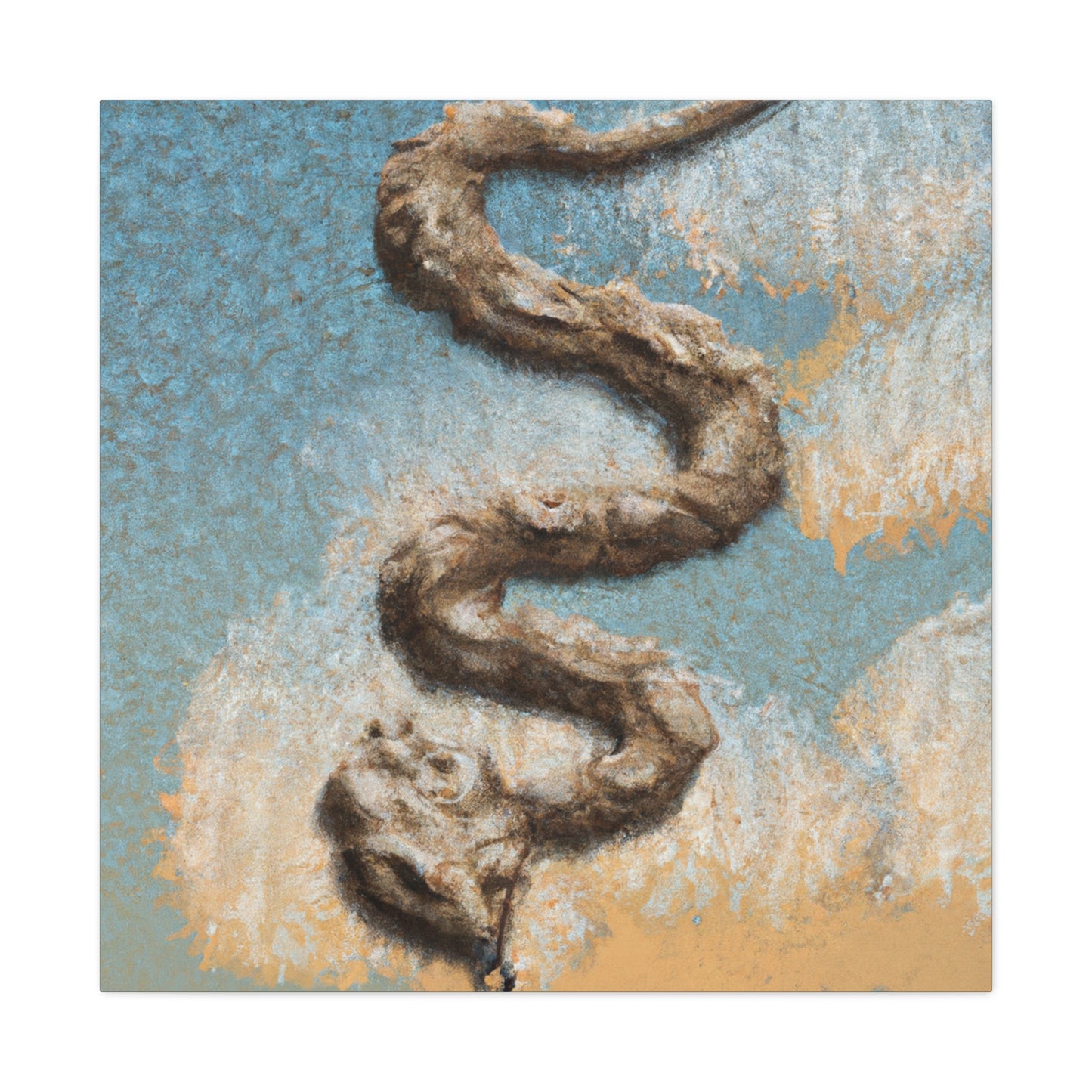 Rattlesnake On Canvas - Canvas