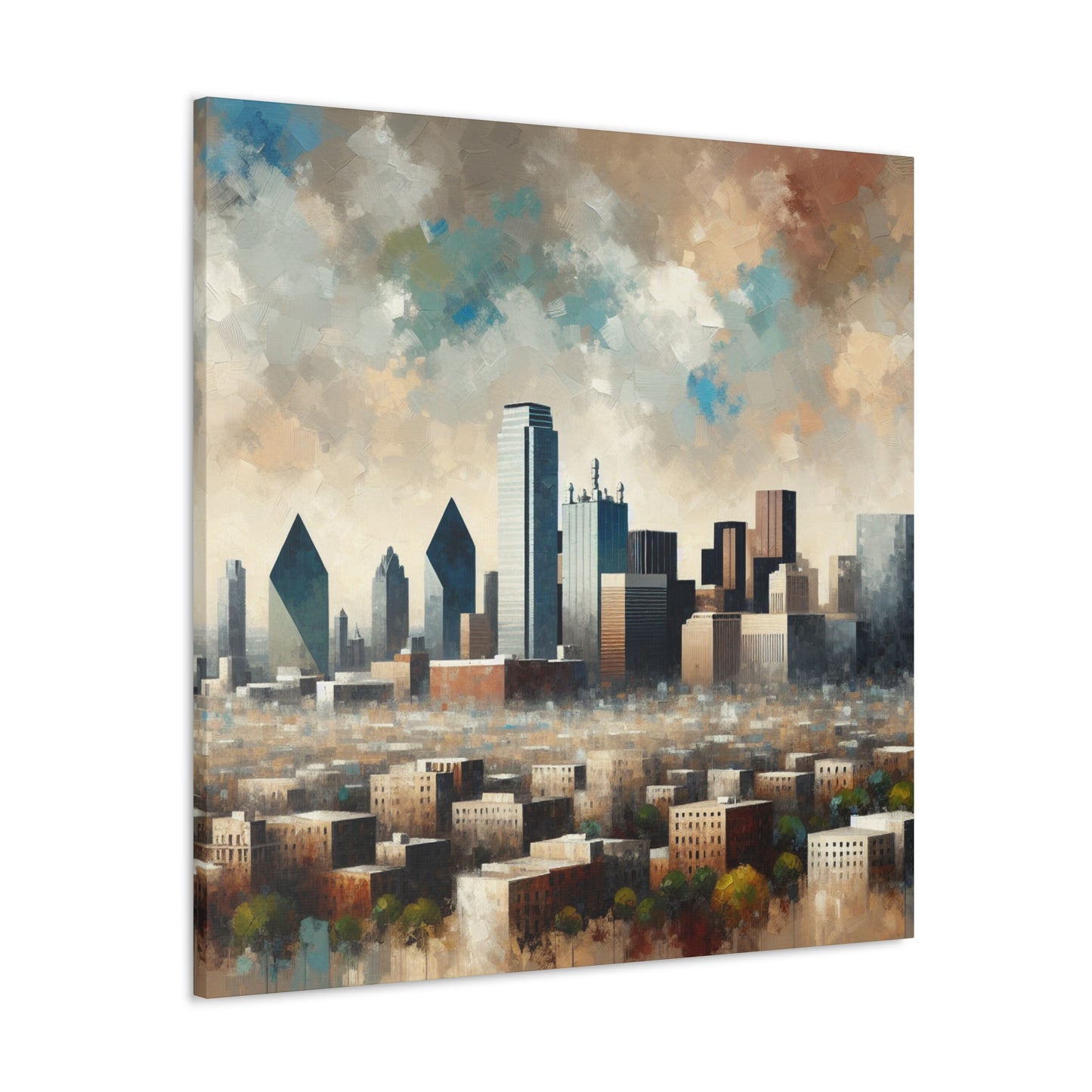 "Colorful Metropolis Unveiled" - Canvas