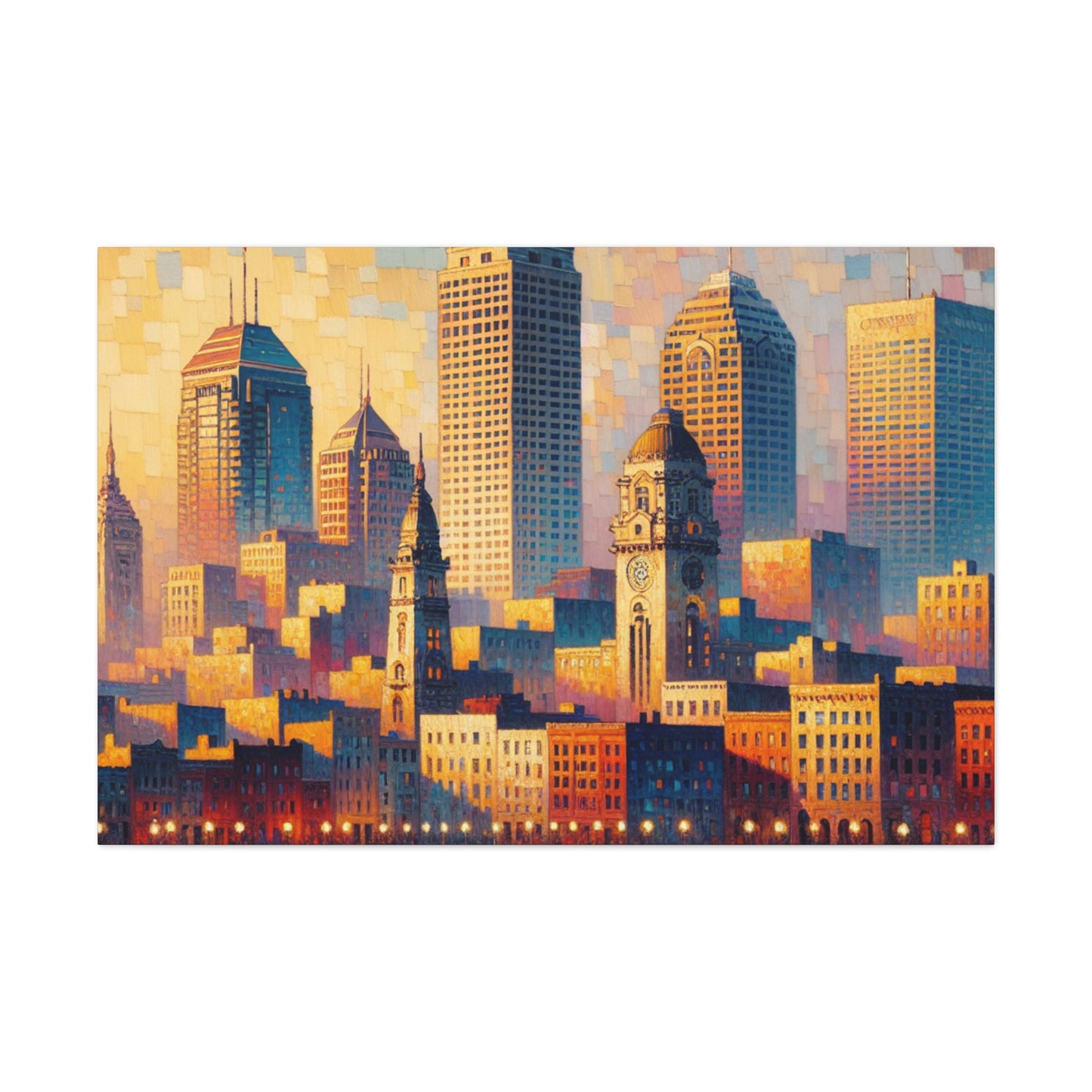 "Whispering Hues of Indianapolis" - Canvas