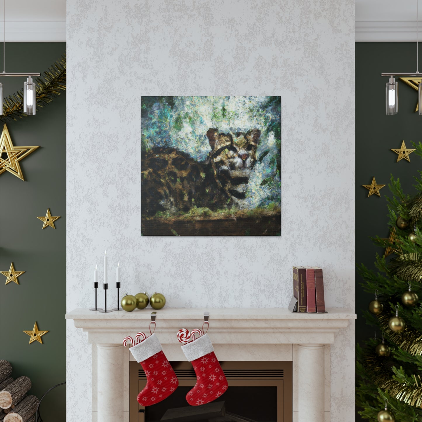 Lone Clouded Leopard - Canvas