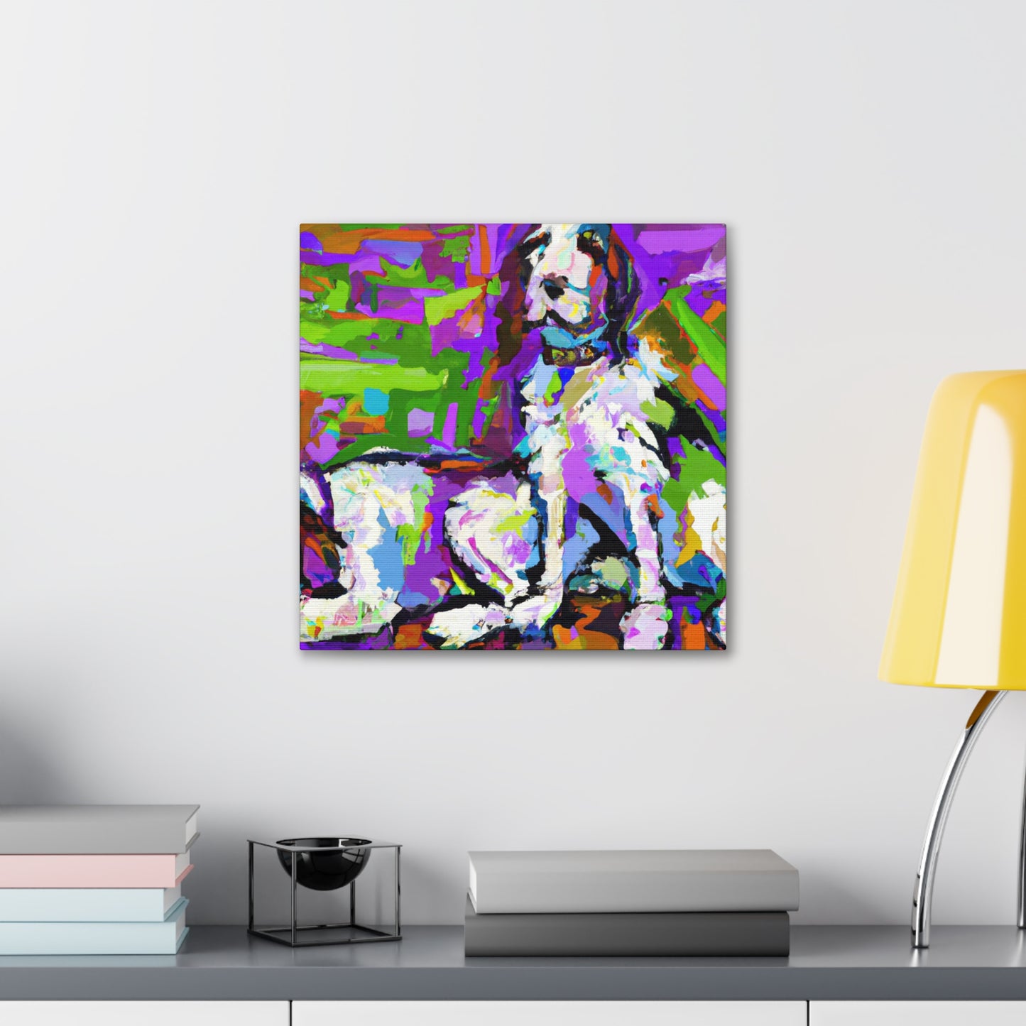 "Springer Spaniel Reflection" - Canvas