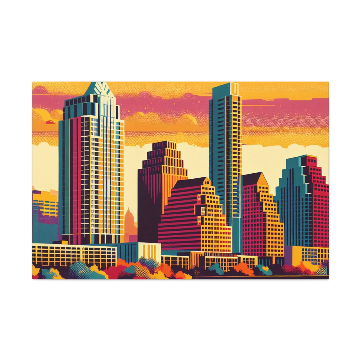 "Colorful Austin Skies" - Canvas