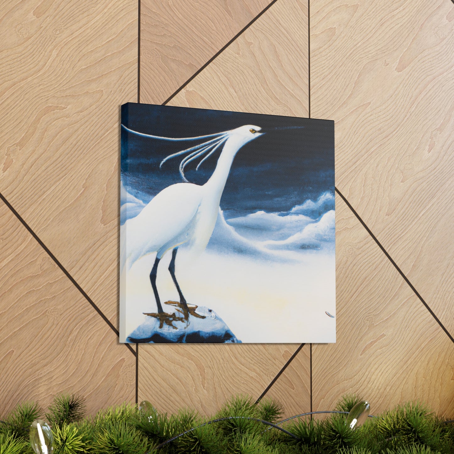 Snowy Egret Splendor - Canvas