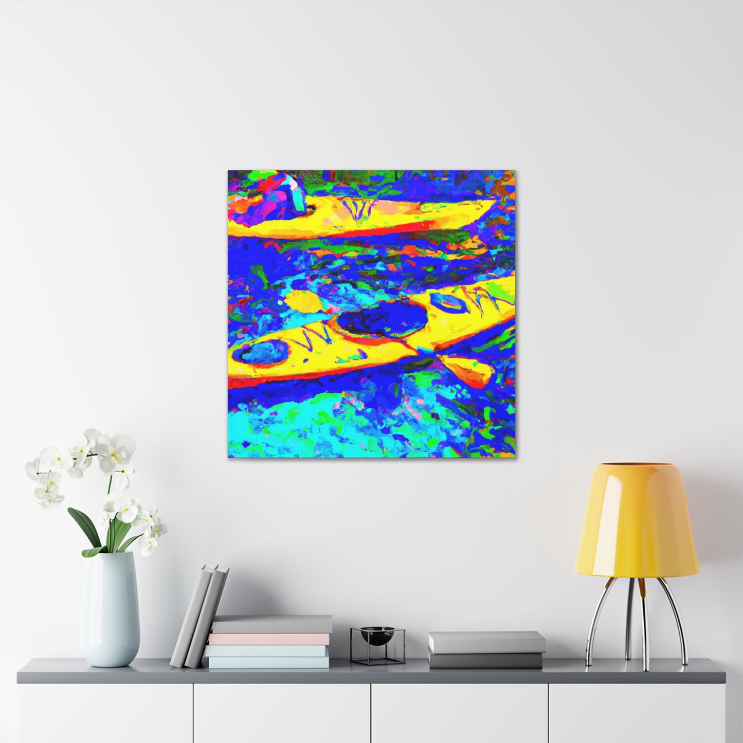 "Kayak On The Water" - Canvas