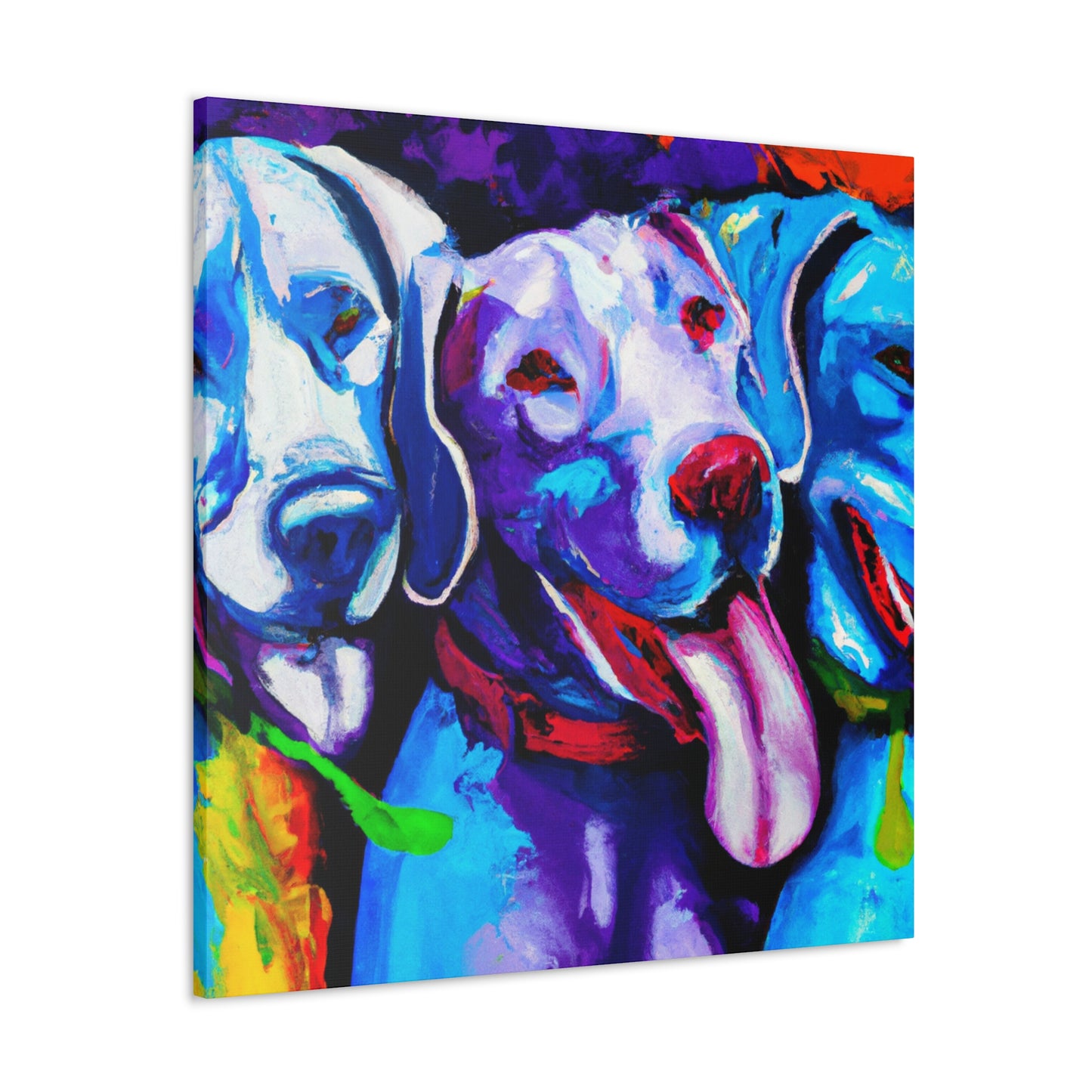 Weimaraner Winter Wonders - Canvas