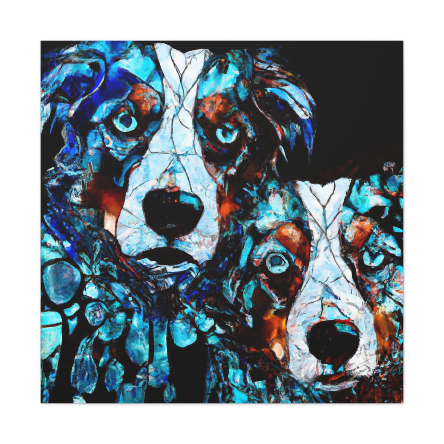 "Australian Shepherds Rejoice" - Canvas