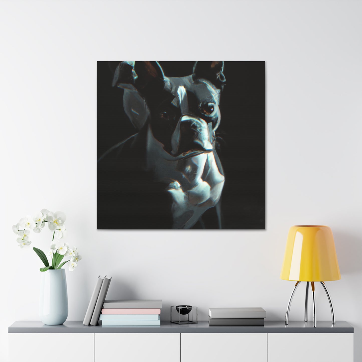 Boston Terrier Realism - Canvas