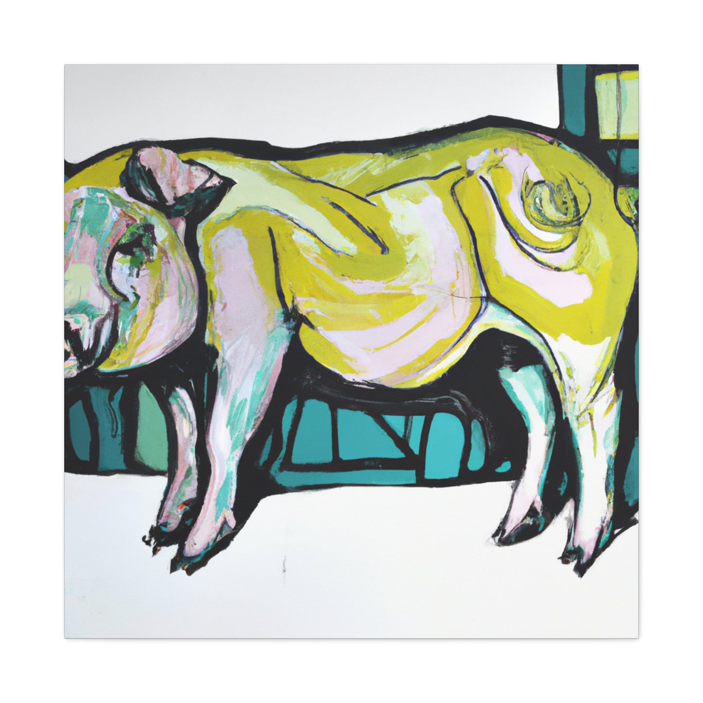 "Pig Culinary Delight" - Canvas