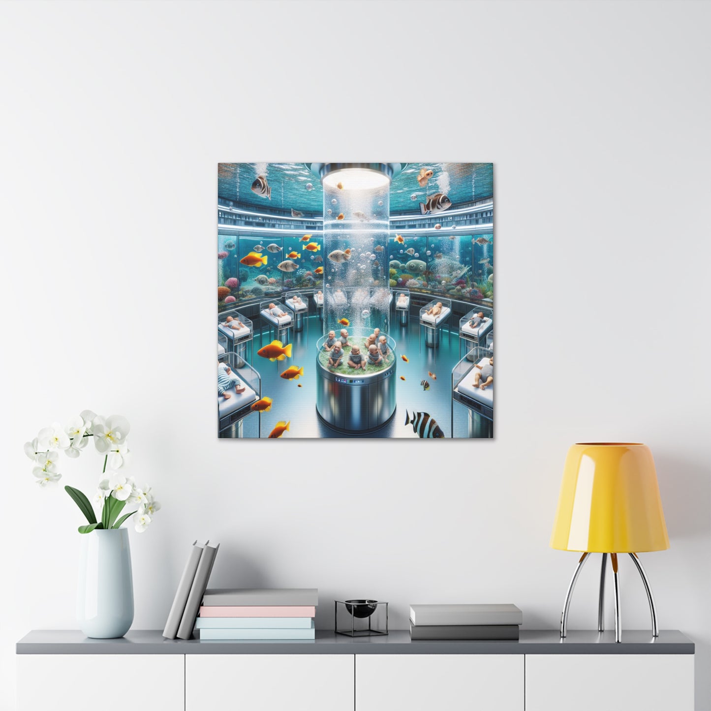 "Enchanting Aquatic Harmony" - Canvas