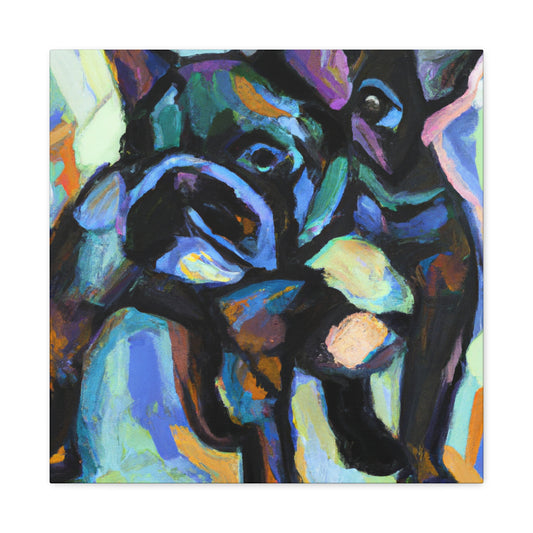 "French Bulldog Abstracted" - Canvas