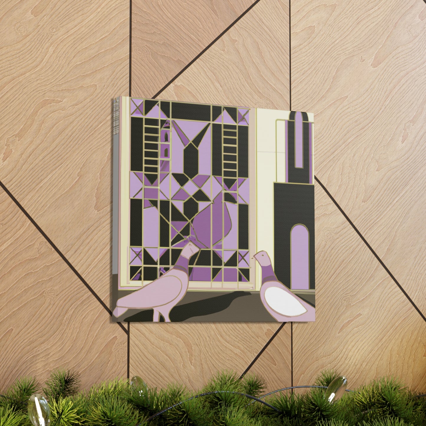 "Pigeon in Art Deco" - Canvas