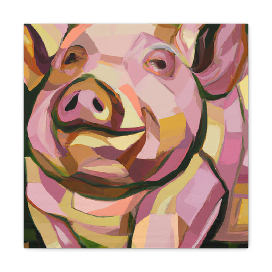 "Pot Belly Pig Deco" - Canvas