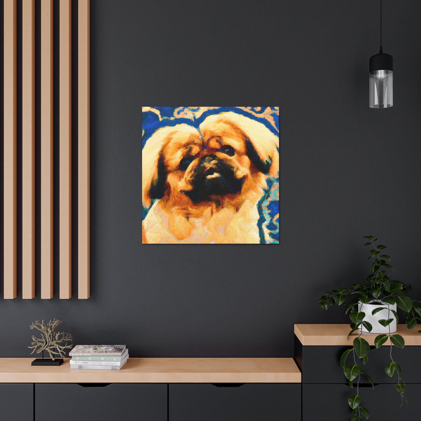 Pekingese Poised Elegance - Canvas