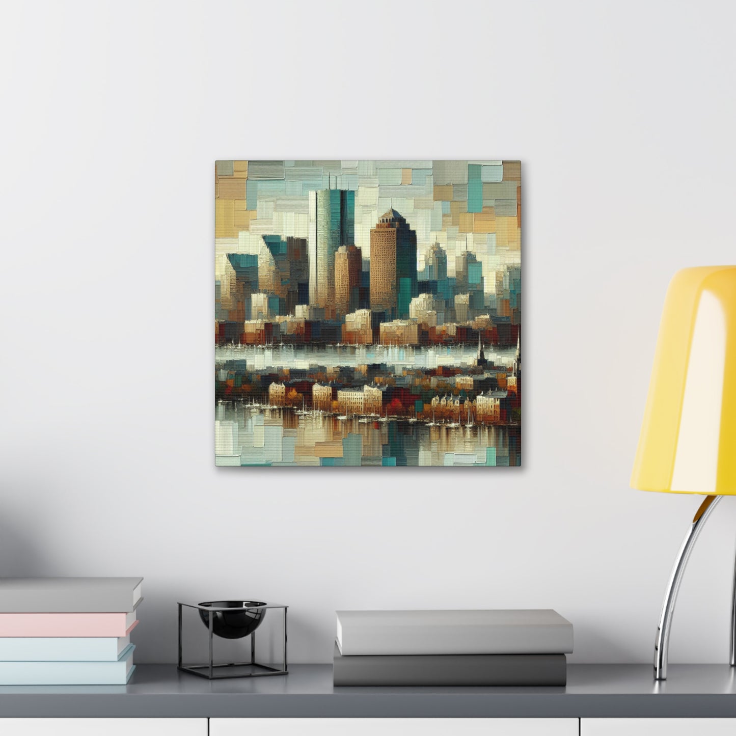 "Harbor Hues of Boston" - Canvas