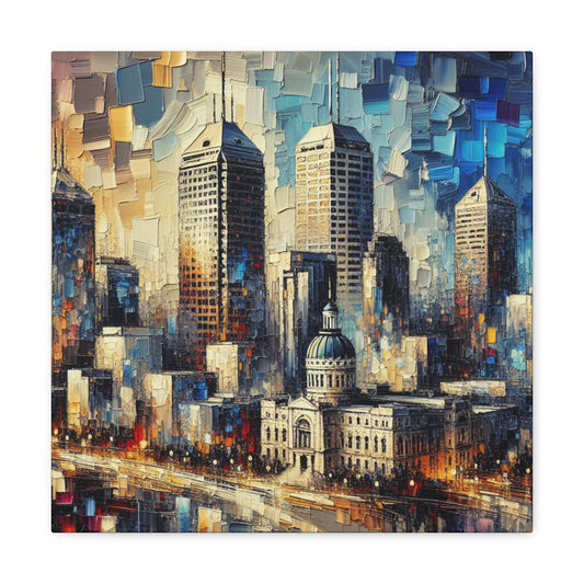 "Urban Symphony in Motion" - Canvas