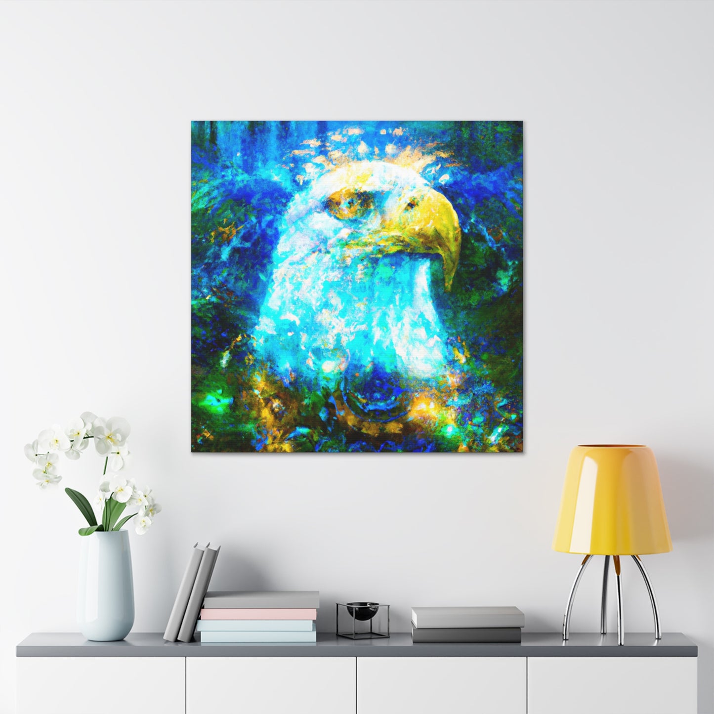 "The Steampunk Eagle Soars" - Canvas