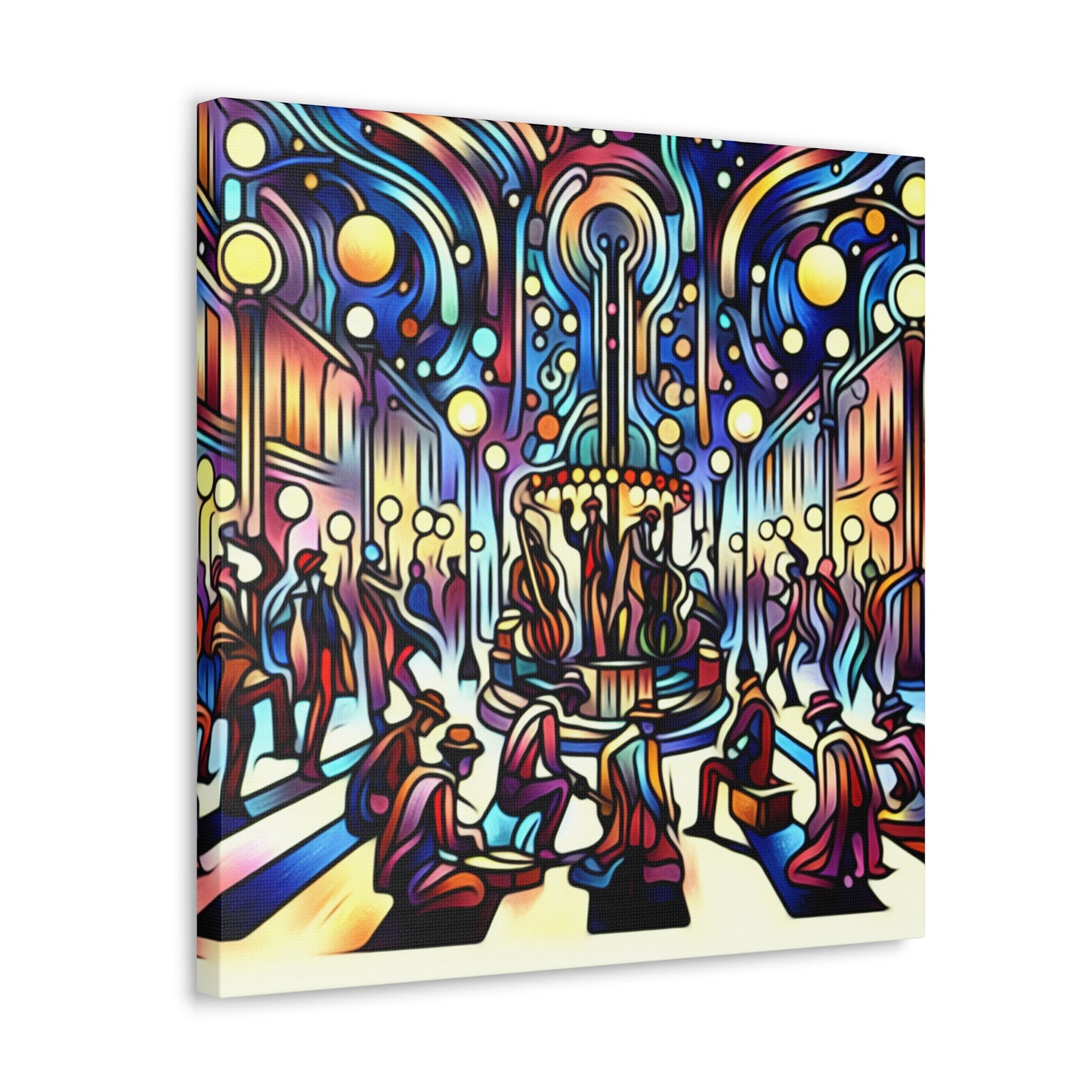 Enchanting Street Musicians - Canvas