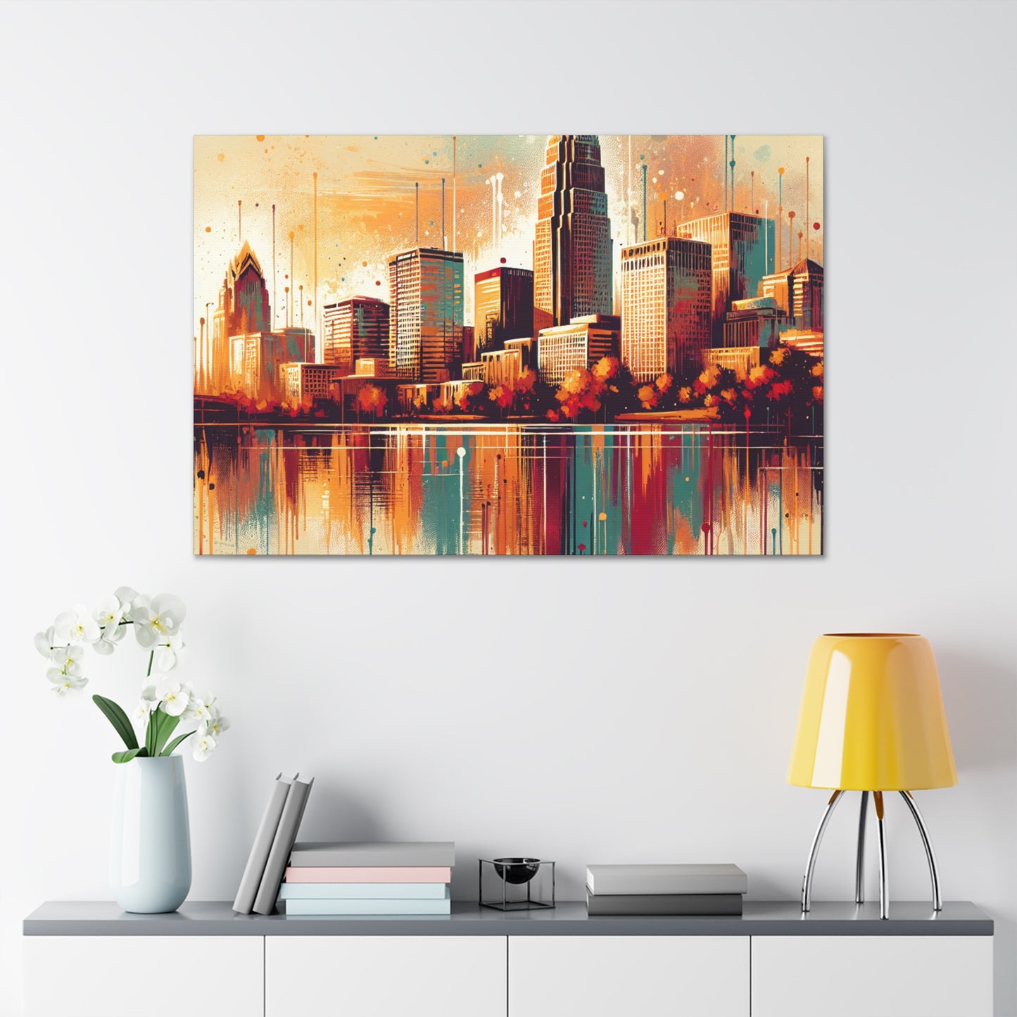 "Vibrant Urban Southern Melody" - Canvas