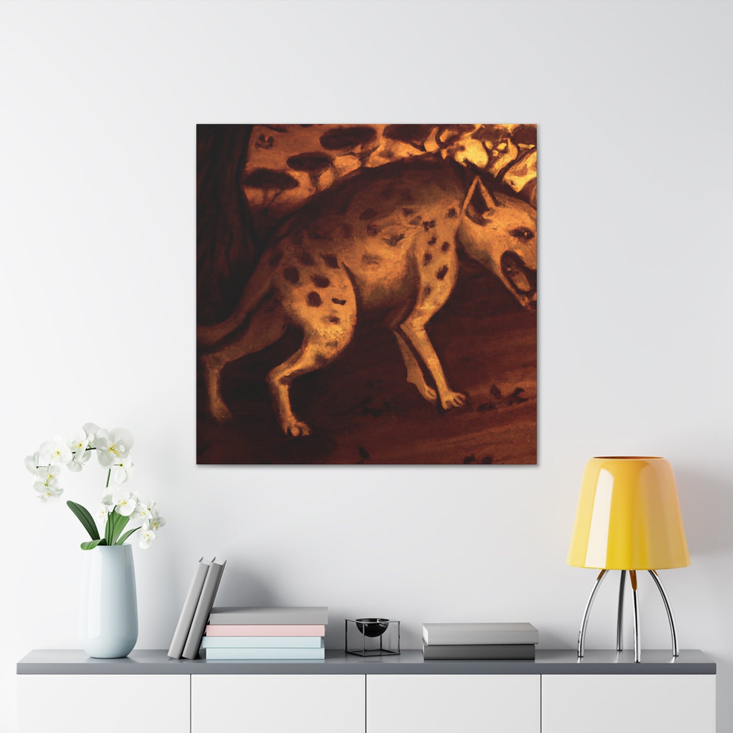 Hyena's Majestic Beauty - Canvas