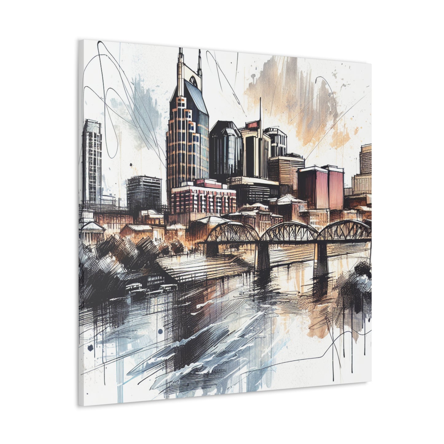 "Melodic Urban Rhapsody" - Canvas