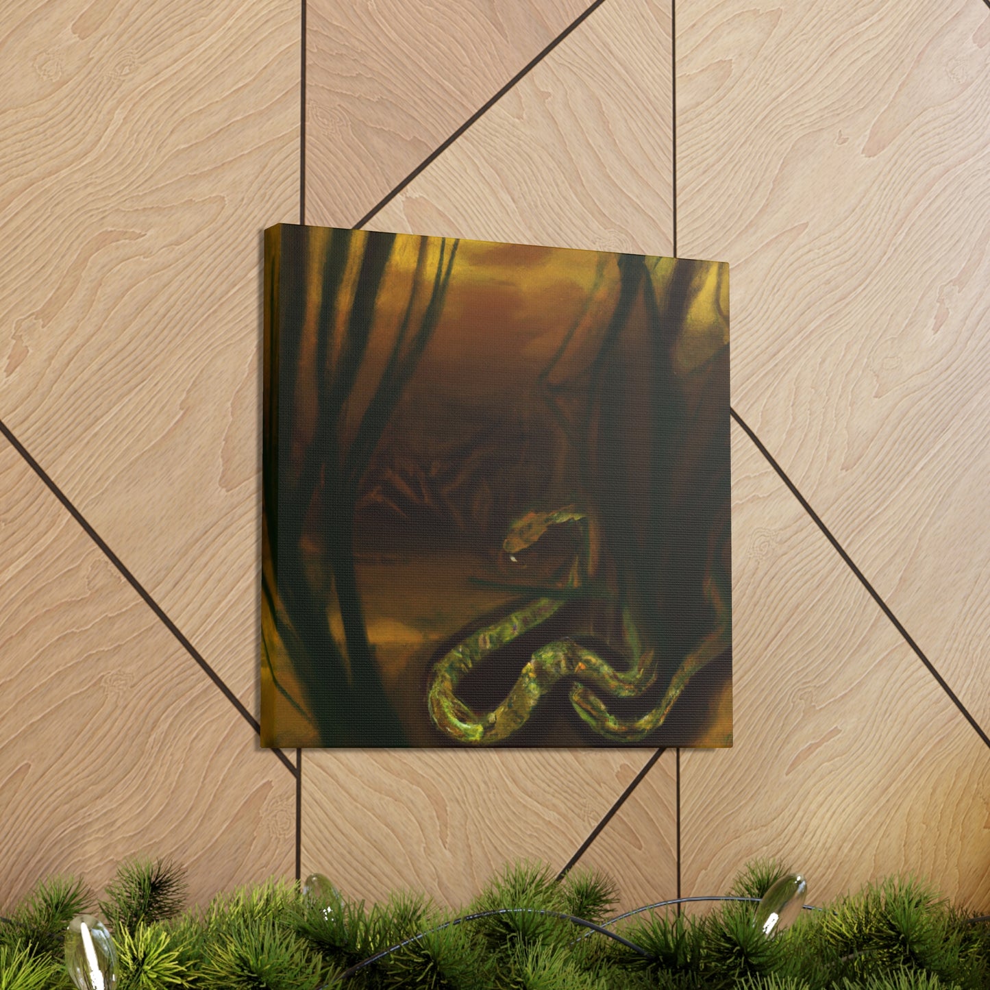 Pythonic Dreamscape Painting - Canvas