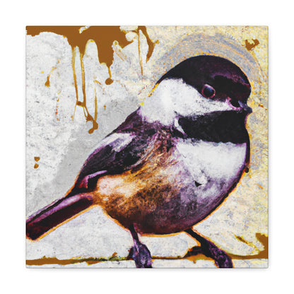 "Chickadee Enchantment Aglow" - Canvas