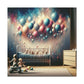 Skyward Serenade of Balloons - Canvas