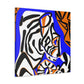 Tiger Roaring Triumphantly - Canvas