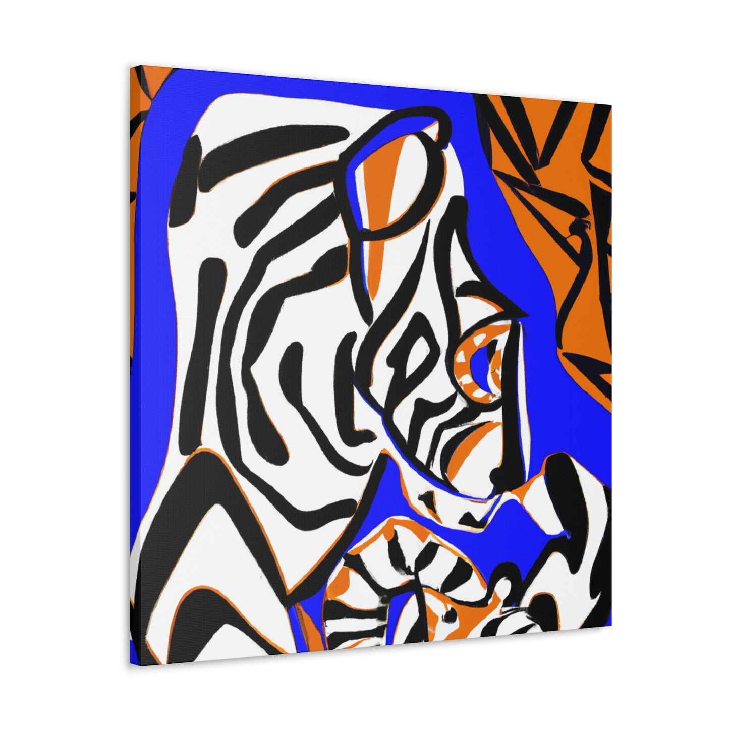 Tiger Roaring Triumphantly - Canvas